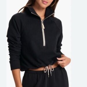 Vuori Black Zip-Up Sweatshirt